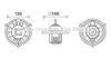 AVA QUALITY COOLING HY8416 Electric Motor, interior blower